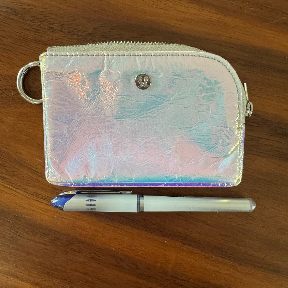 Lululemon iridescent wallet